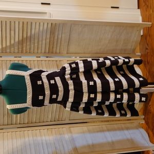 Unique Vintage x Barbie Black and White Sundress XL